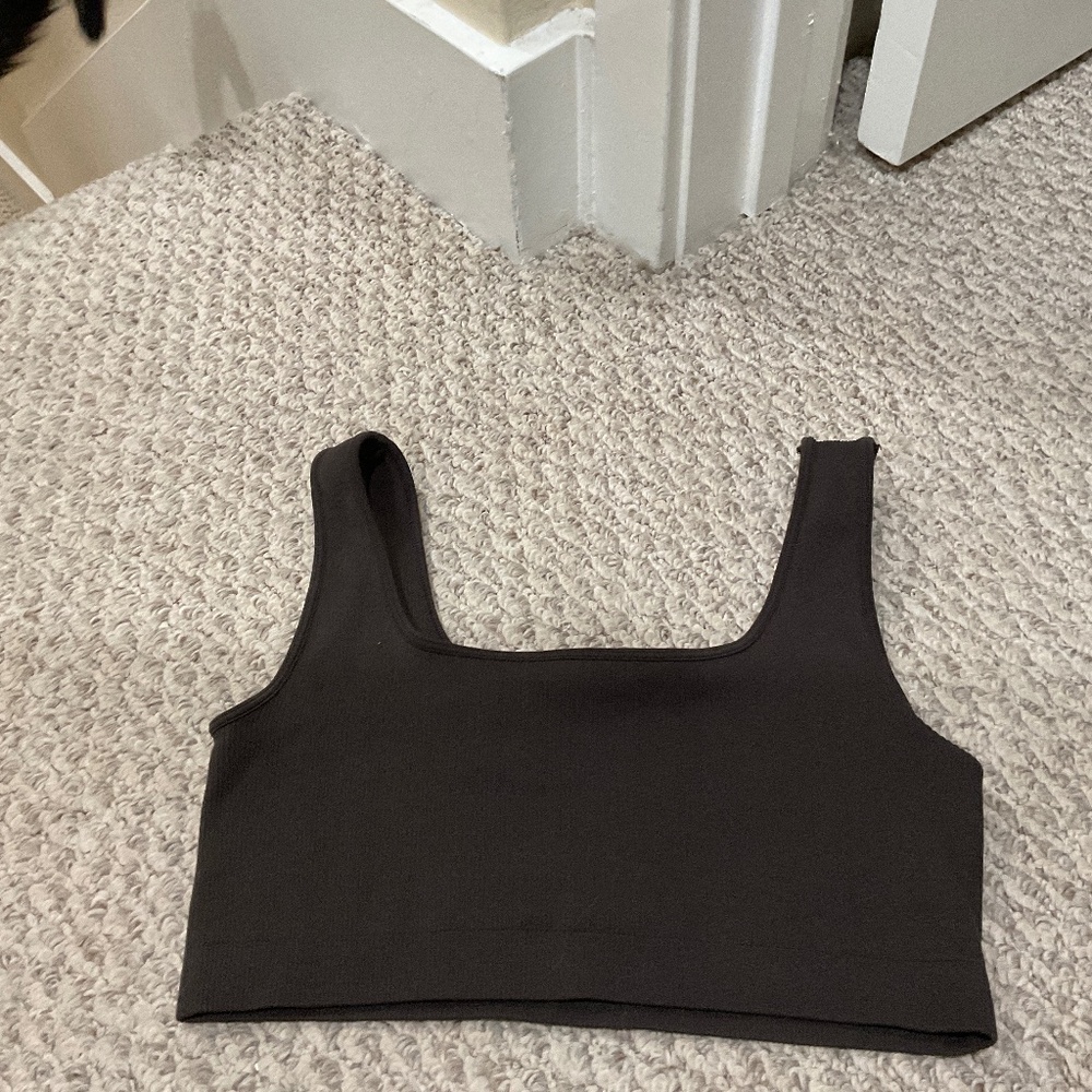 Set active ribbed bra top